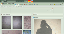 Desktop Screenshot of hearing-damage-girl.deviantart.com
