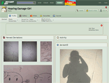 Tablet Screenshot of hearing-damage-girl.deviantart.com