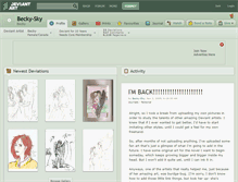 Tablet Screenshot of becky-sky.deviantart.com