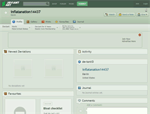 Tablet Screenshot of inflatanation14437.deviantart.com