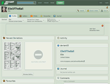 Tablet Screenshot of elleoftheball.deviantart.com