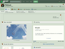 Tablet Screenshot of f50grunt.deviantart.com