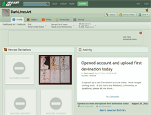 Tablet Screenshot of darklinesart.deviantart.com