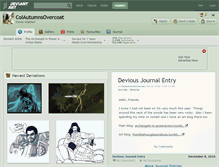 Tablet Screenshot of colautumnsovercoat.deviantart.com