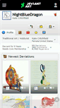 Mobile Screenshot of nightbluedragon.deviantart.com