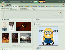 Tablet Screenshot of lol2679.deviantart.com