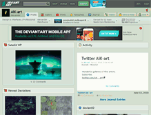 Tablet Screenshot of aik-art.deviantart.com