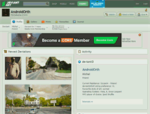 Tablet Screenshot of androidorth.deviantart.com
