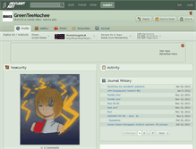 Tablet Screenshot of greenteemochee.deviantart.com