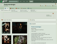 Tablet Screenshot of finalscreamdesigns.deviantart.com