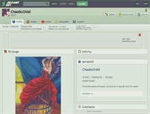 Tablet Screenshot of chaoticchild.deviantart.com