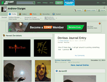 Tablet Screenshot of andrew-sturges.deviantart.com
