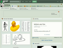 Tablet Screenshot of jcbishop.deviantart.com