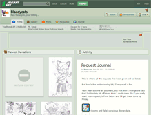 Tablet Screenshot of blaadycats.deviantart.com