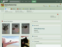 Tablet Screenshot of littlehalfasianninja.deviantart.com