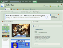 Tablet Screenshot of 3-angled-blue.deviantart.com
