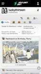 Mobile Screenshot of luckythirteen.deviantart.com