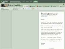 Tablet Screenshot of birds-of-prey-club.deviantart.com