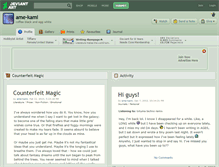 Tablet Screenshot of ame-kami.deviantart.com