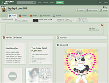 Tablet Screenshot of jayjay-lover101.deviantart.com