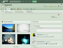 Tablet Screenshot of dreamercz.deviantart.com