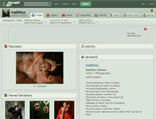 Tablet Screenshot of matthius.deviantart.com