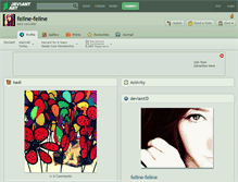 Tablet Screenshot of feline-feline.deviantart.com