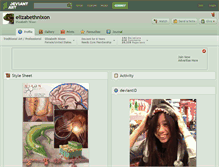 Tablet Screenshot of elizabethnixon.deviantart.com