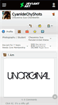 Mobile Screenshot of cyanidechyshots.deviantart.com