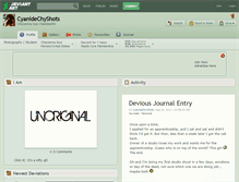 Tablet Screenshot of cyanidechyshots.deviantart.com