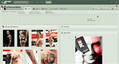 Desktop Screenshot of enhancertattoo.deviantart.com