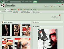 Tablet Screenshot of enhancertattoo.deviantart.com