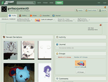 Tablet Screenshot of gorillazxjunkiexxd.deviantart.com