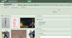 Desktop Screenshot of comma-finder.deviantart.com