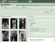 Tablet Screenshot of karlinoboy.deviantart.com