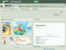 Tablet Screenshot of gogo-sora.deviantart.com