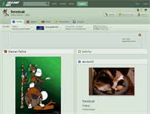 Tablet Screenshot of forestcat.deviantart.com