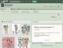 Tablet Screenshot of demonmusic.deviantart.com