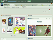 Tablet Screenshot of ameko14.deviantart.com