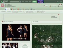 Tablet Screenshot of minxkitten.deviantart.com