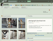 Tablet Screenshot of eiyuclub.deviantart.com