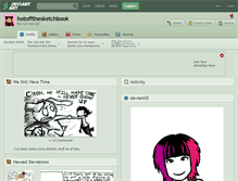 Tablet Screenshot of hotoffthesketchbook.deviantart.com