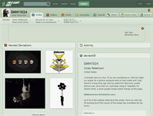 Tablet Screenshot of dmw1024.deviantart.com