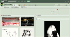 Desktop Screenshot of chaoticuslupus.deviantart.com