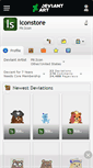 Mobile Screenshot of iconstore.deviantart.com