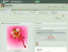 Tablet Screenshot of musicwinx.deviantart.com