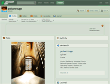 Tablet Screenshot of poisonrouge.deviantart.com