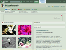 Tablet Screenshot of dothemashedpotato.deviantart.com