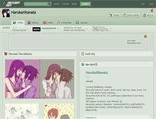 Tablet Screenshot of harukaxkanata.deviantart.com