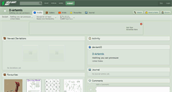 Desktop Screenshot of d-artemis.deviantart.com